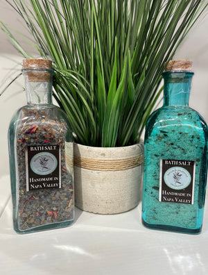 Natural Bath Salts with Essential Oils & Herbs